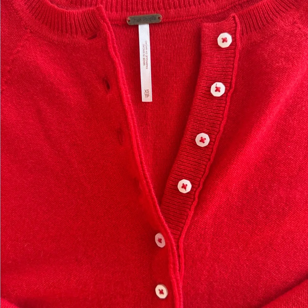 Free People 100% Cashmere Porta Henley XS - Picture 3 of 4